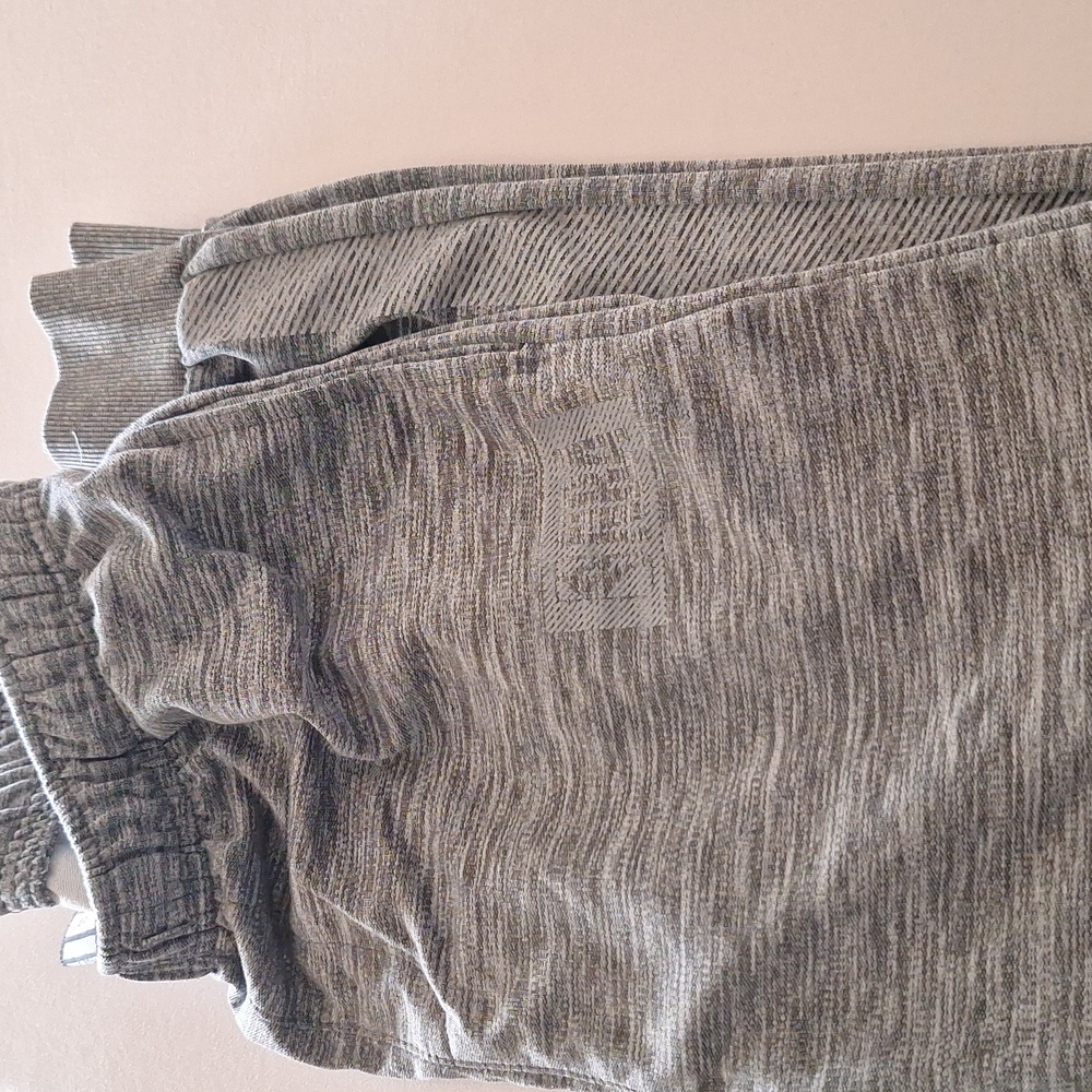 Light Gray Heathered Joggers with Soft Knit Fabric
